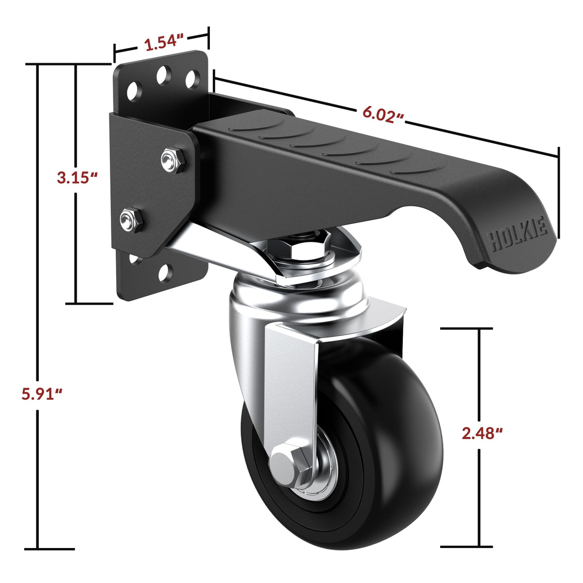 Retractable Casters with Lifting and Lowering Function 700 lb