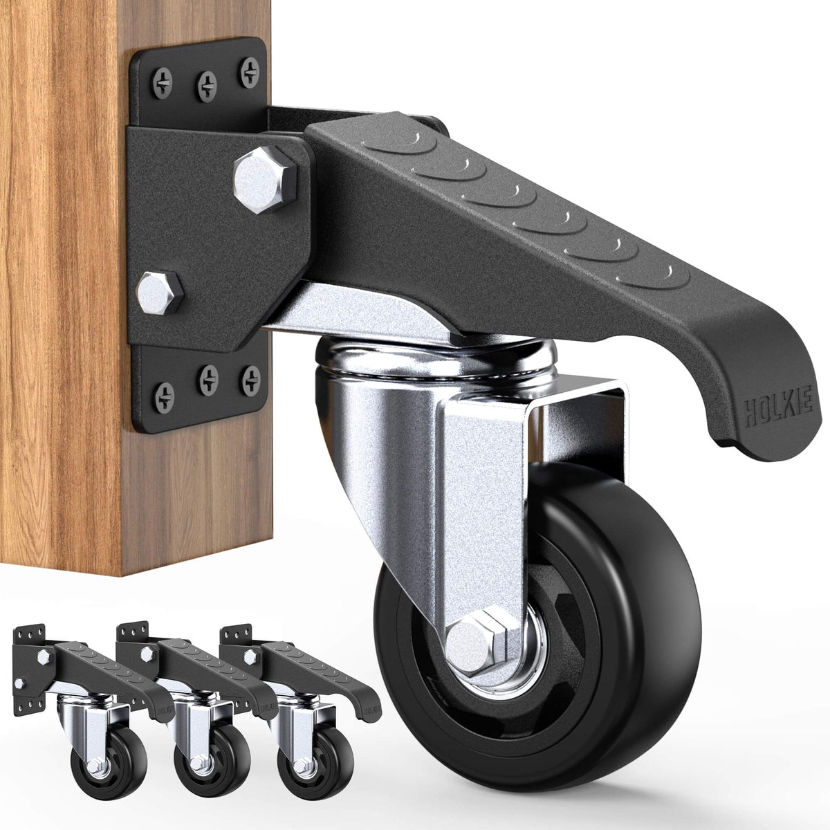HOLKIE 3 in retractable casters with lifting and lowering function