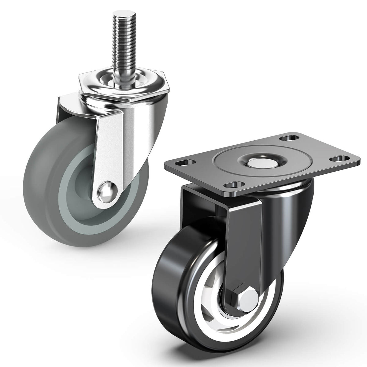 Standard Duty Casters (400-1,000LBs. Capacity)