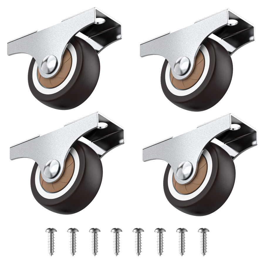 1.25 in rigid fixed caster