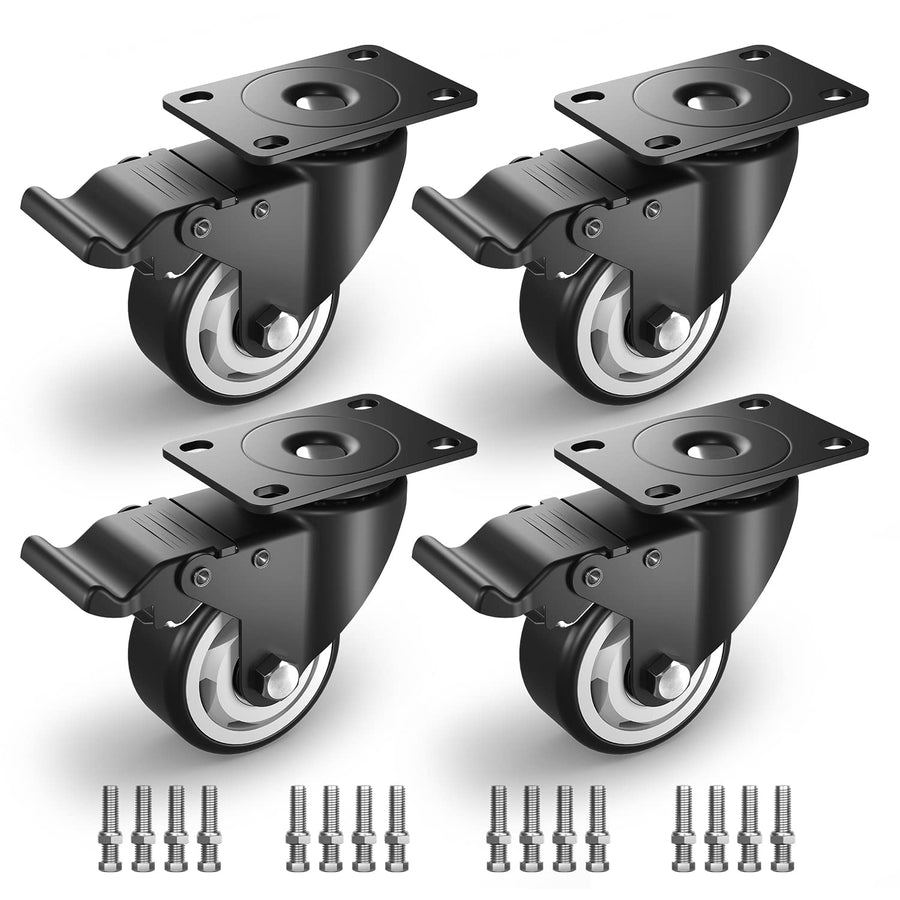 3 in Swivel Plate Casters