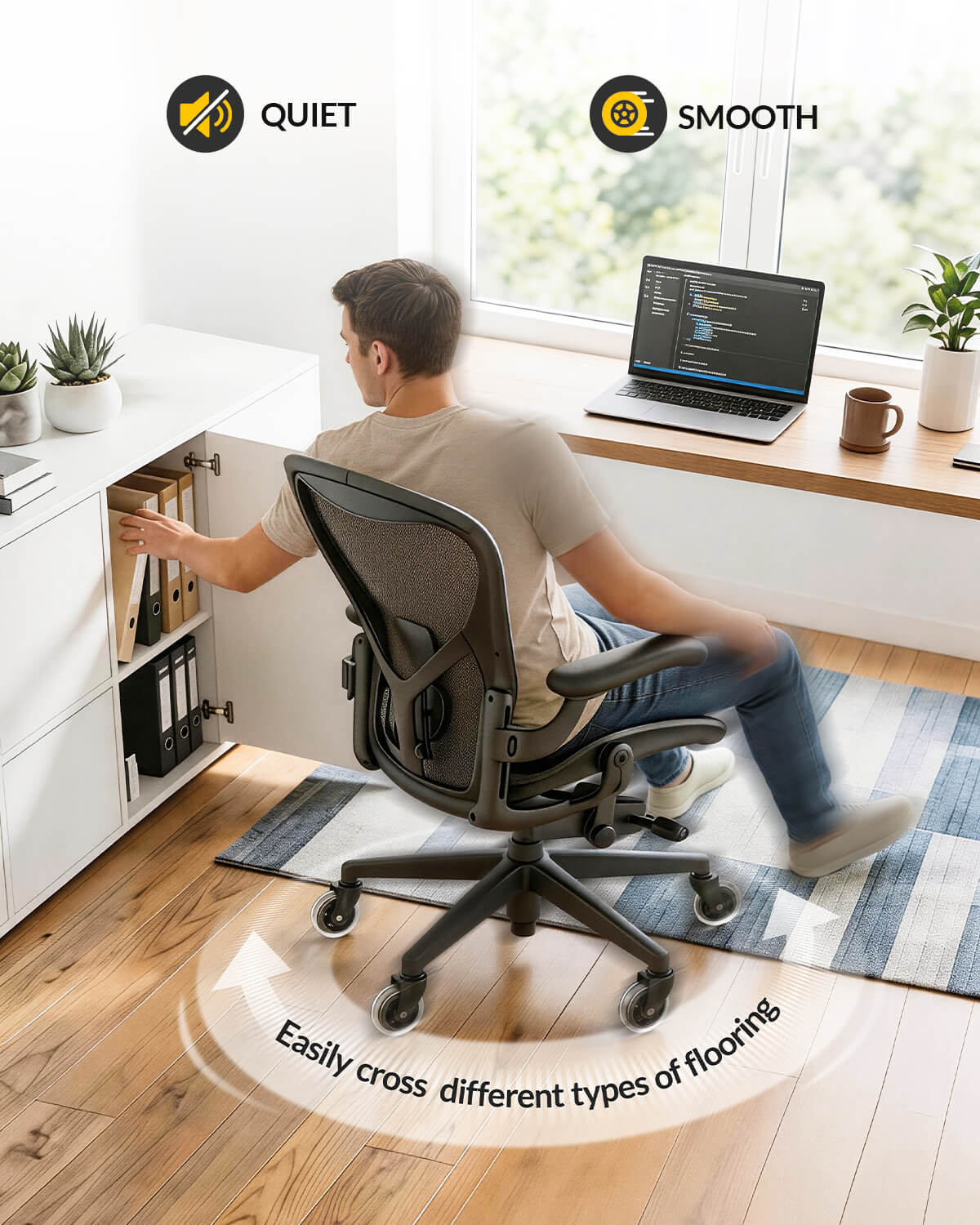 3 inch office chair clear casters with 11×22mm stems, feature smooth and quiet rolling and easily move across different flooring types