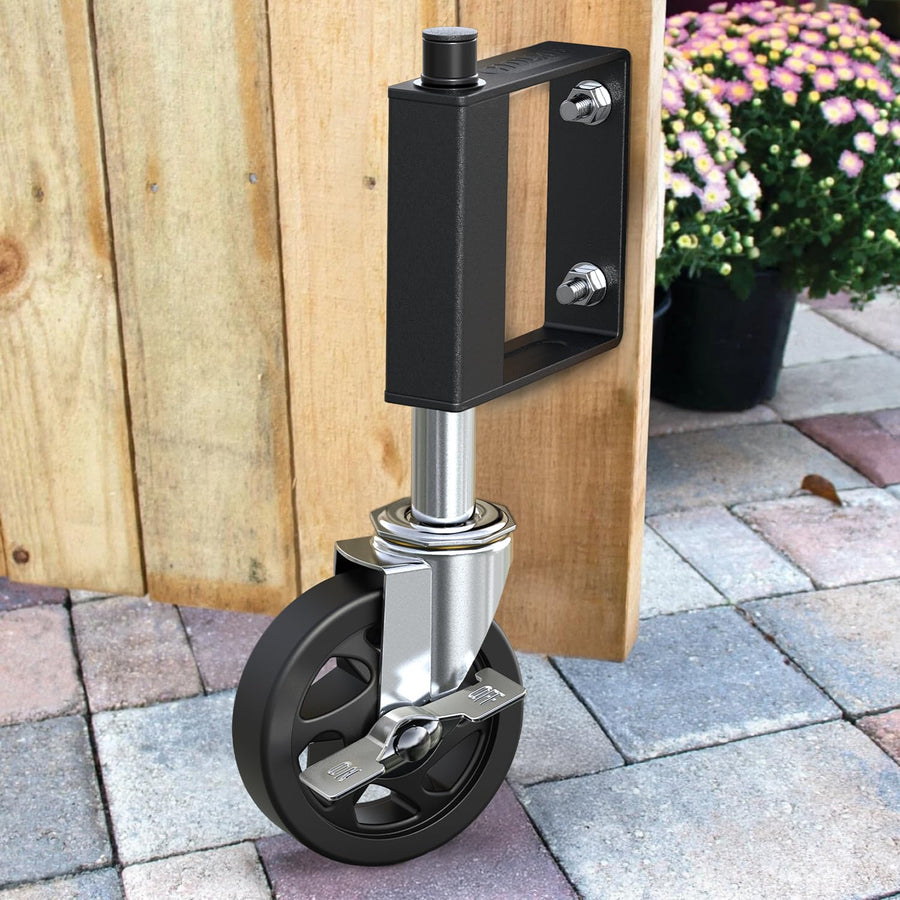 HOLKIE 4 inch gate wheel with built-in spring loaded