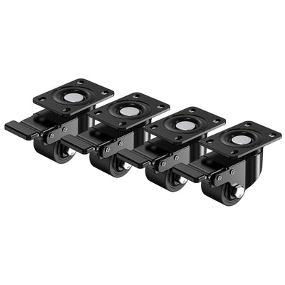 HOLKIE 2 inch heavy-duty low-profile total-lock plate casters