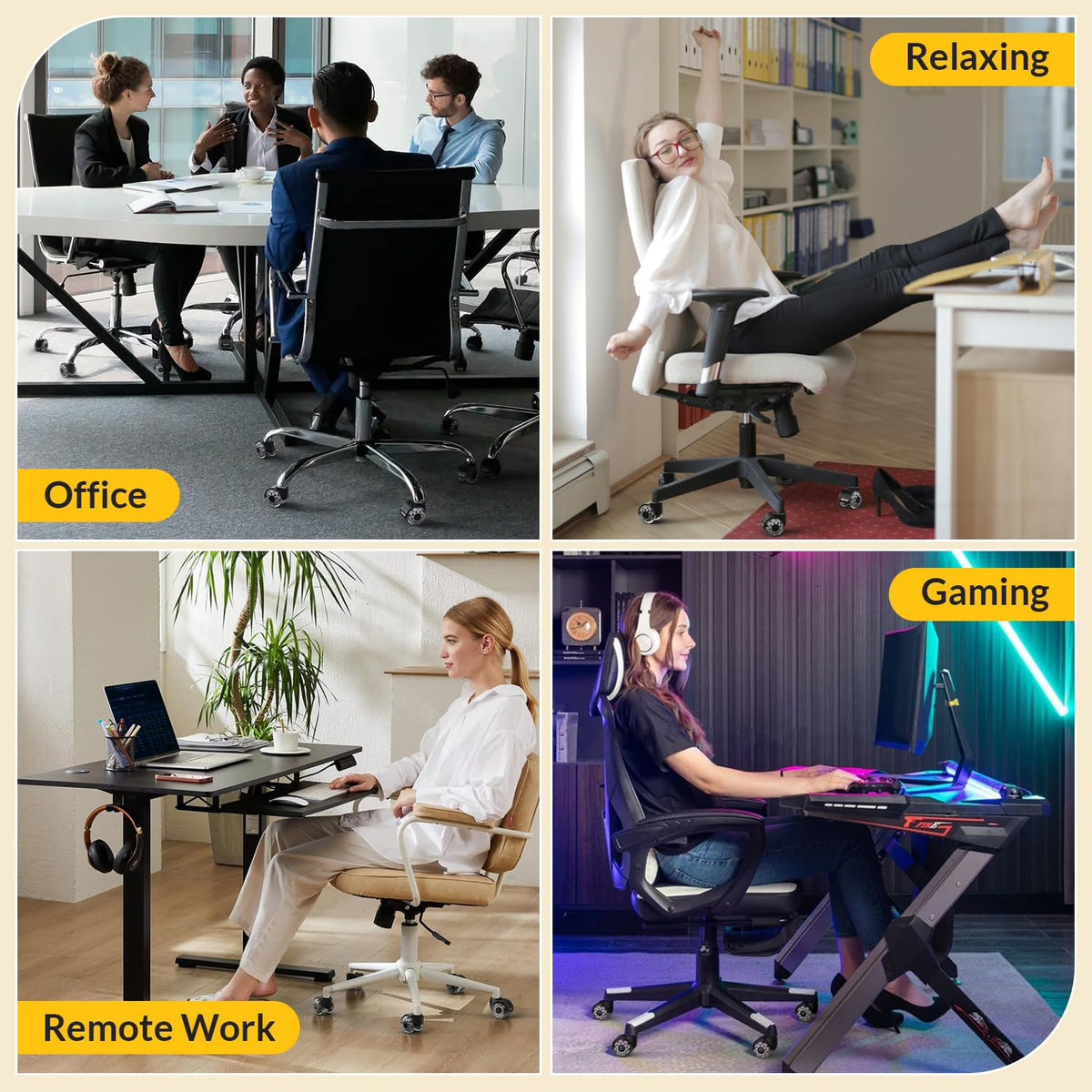 Grey dual rubber office caster can be used in various occasion - Holkie